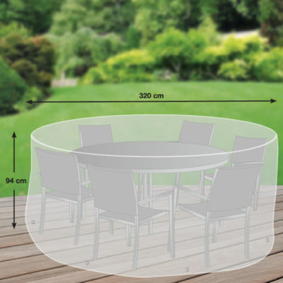 Schutzhülle für Sitzgruppe  Ø 320 cm Maß