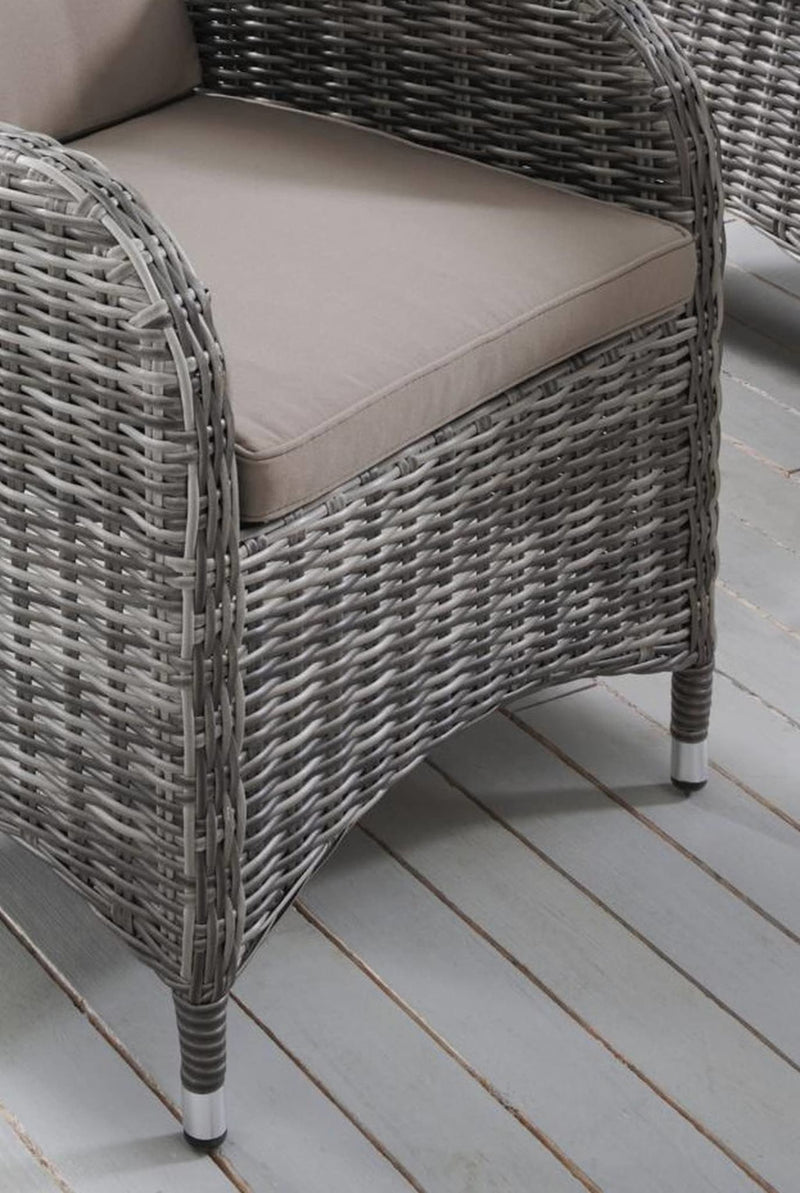 Balkonset BAHIA mit Fußhocker - Sitzkissen